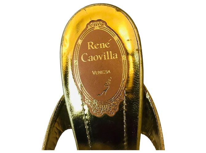 Rene Caovilla Mules champagne René Caovilla D'oro - vista 4