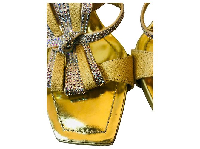 Rene Caovilla Mules champagne René Caovilla D'oro - vista 6