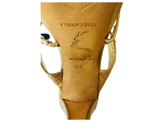 Rene Caovilla Mules champagne René Caovilla D'oro - vista 7