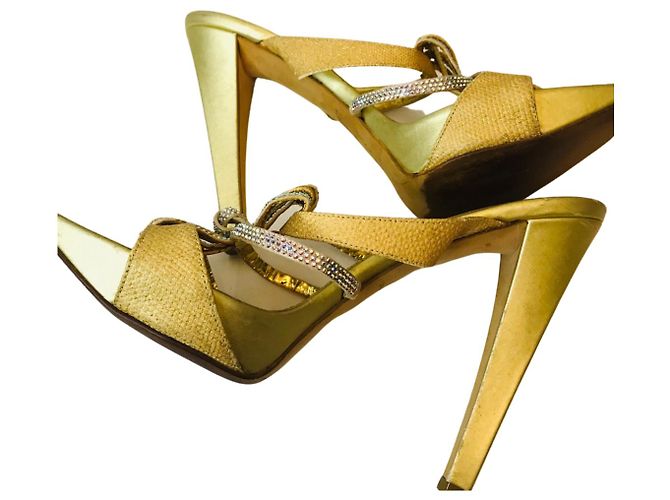 Rene Caovilla Mules champagne René Caovilla D'oro - vista 9