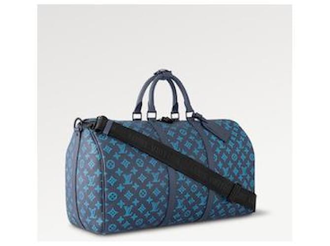 Louis Vuitton LV Keepall 50 monogramma blu - vista 2