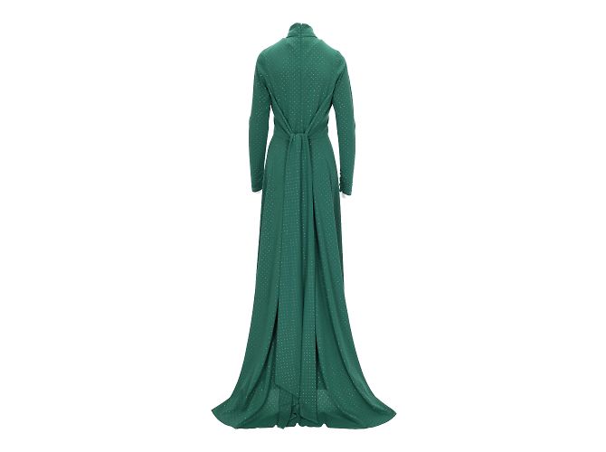 Marc Jacobs Grünes langes Kristallkleid - Ansicht 3