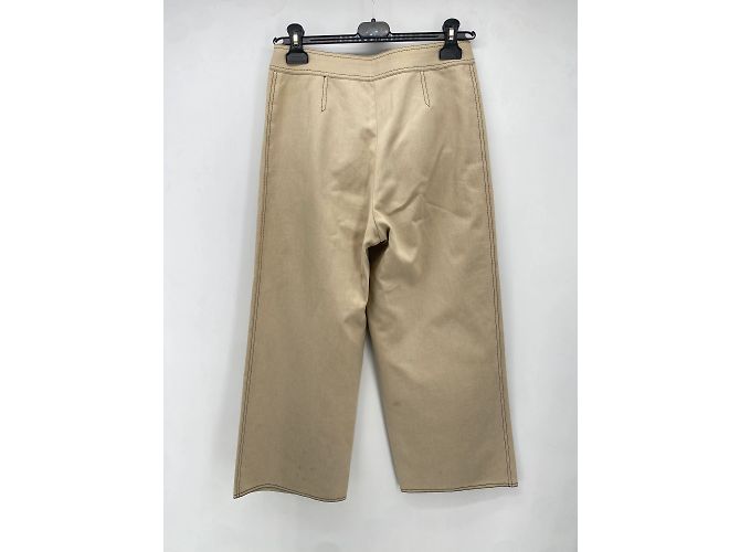 CHANEL Hose T.fr 36 Baumwolle Beige - Ansicht 2
