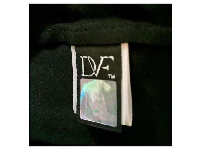 Diane Von Furstenberg DvF Zarita Langes Spitzenkleid in Schwarz - Ansicht 5