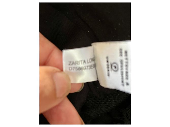 Diane Von Furstenberg DvF Zarita Langes Spitzenkleid in Schwarz - Ansicht 8
