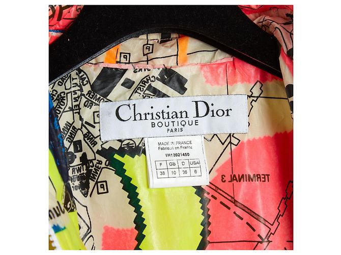 Christian Dior 01H GALLIANO GRAFFITI JACKE EN38 Mehrfarben - Ansicht 4