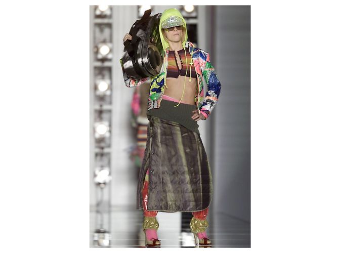 Christian Dior 01H GALLIANO GRAFFITI JACKE EN38 Mehrfarben - Ansicht 6