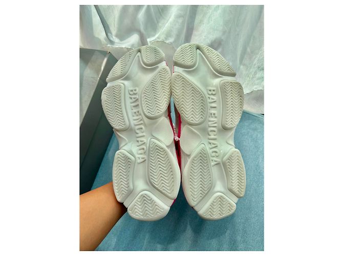 Taglia Balenciaga Classic Triple S 39 Rosa Bianco - vista 3