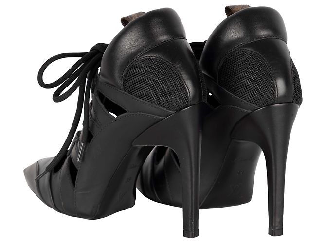 Twist Décolleté con lacci Streamline di Louis Vuitton Nero - vista 3