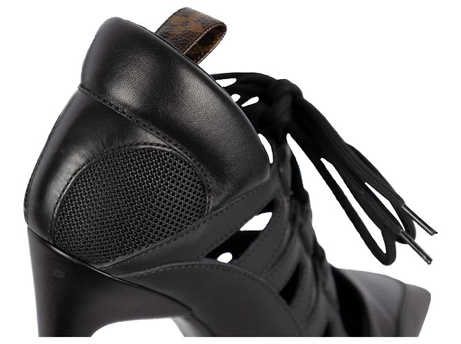 Twist Décolleté con lacci Streamline di Louis Vuitton Nero - vista 5
