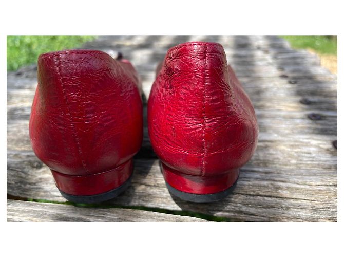 Autre Marque Parallèle Ballerinas aus Leder Rot - Ansicht 3