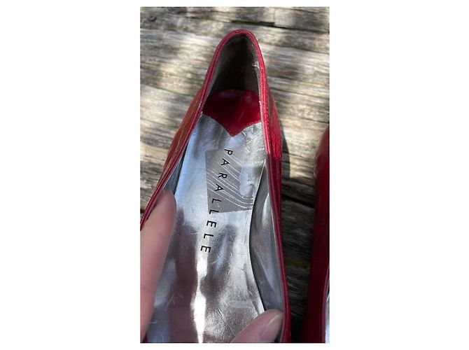 Autre Marque Parallèle Ballerinas aus Leder Rot - Ansicht 4