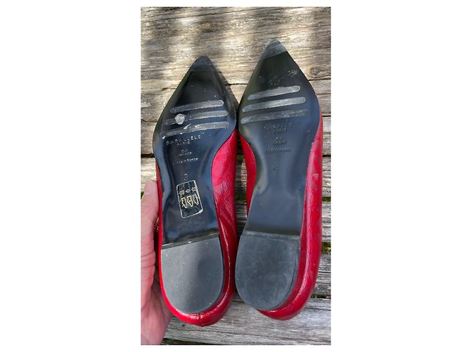 Autre Marque Parallèle Ballerinas aus Leder Rot - Ansicht 6