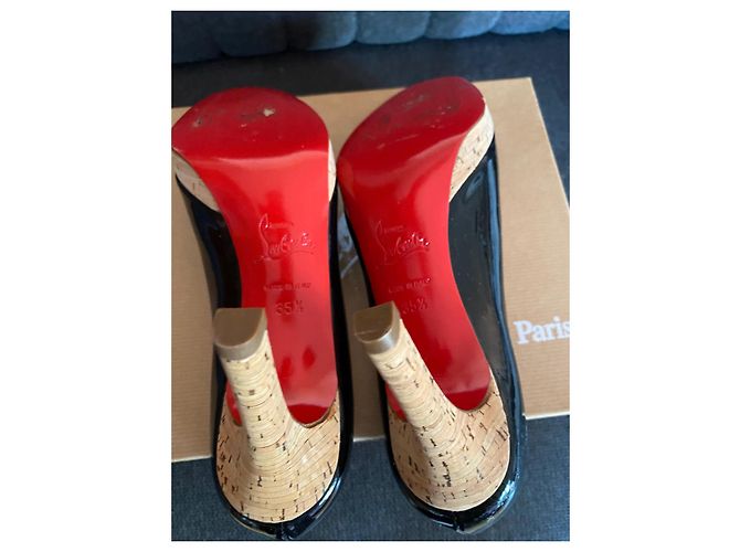 Décolleté Christian Louboutin Nere Vernice Nero - vista 3