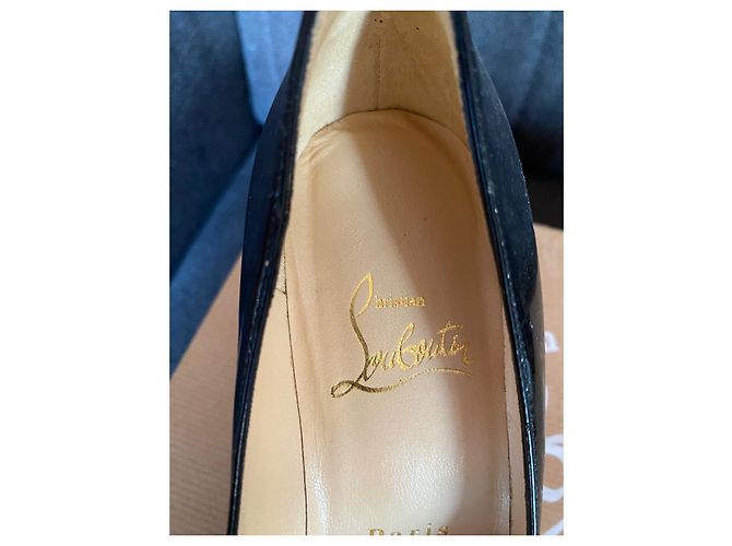 Décolleté Christian Louboutin Nere Vernice Nero - vista 4
