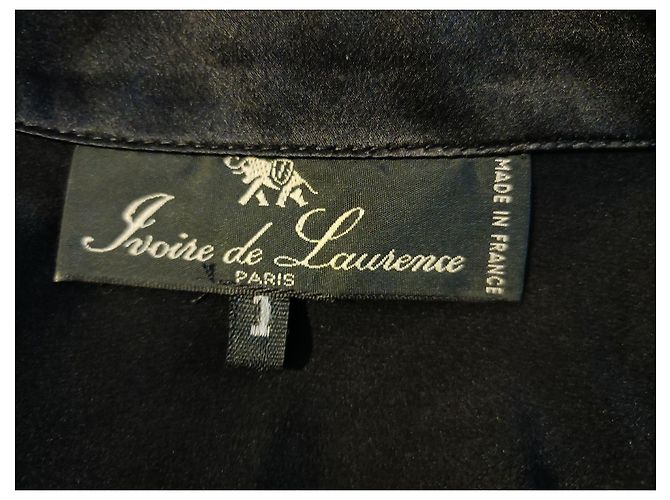 Autre Marque Laurences Elfenbeinbluse Schwarz - Ansicht 5
