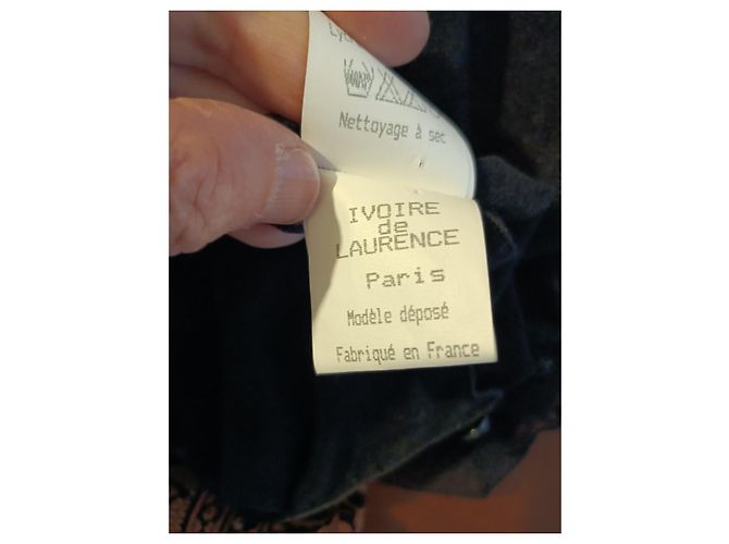 Autre Marque Laurences Elfenbeinbluse Schwarz - Ansicht 6