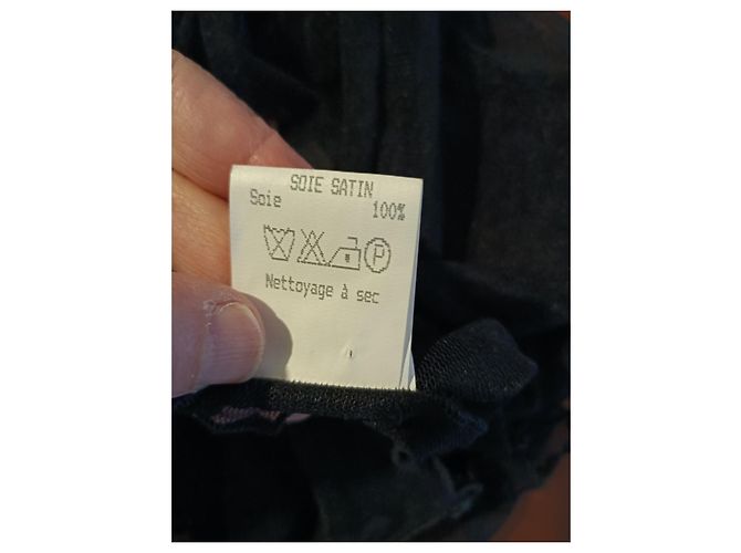 Autre Marque Laurences Elfenbeinbluse Schwarz - Ansicht 7