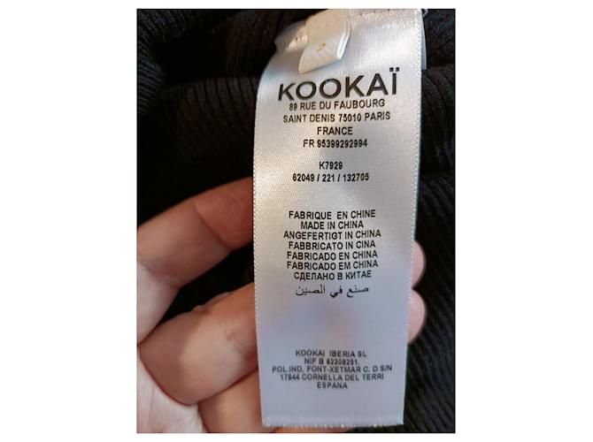 KOOKAÏ Pullover schwarz aus Viskose - Ansicht 2