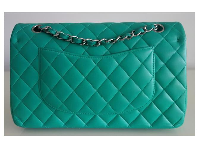 Borsa Chanel classica verde - vista 2
