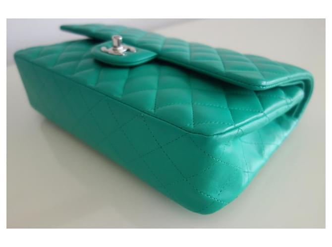 Borsa Chanel classica verde - vista 6
