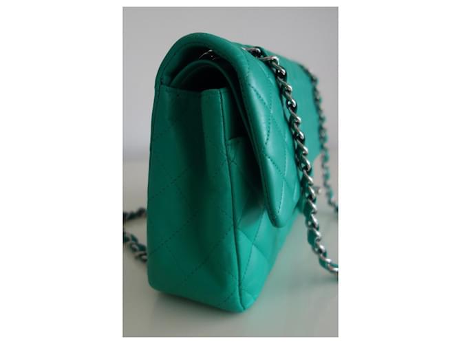 Borsa Chanel classica verde - vista 7