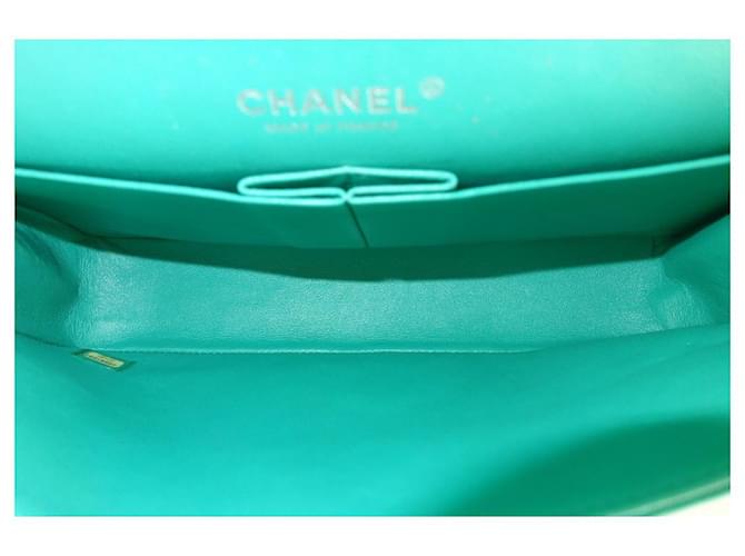 Borsa Chanel classica verde - vista 9