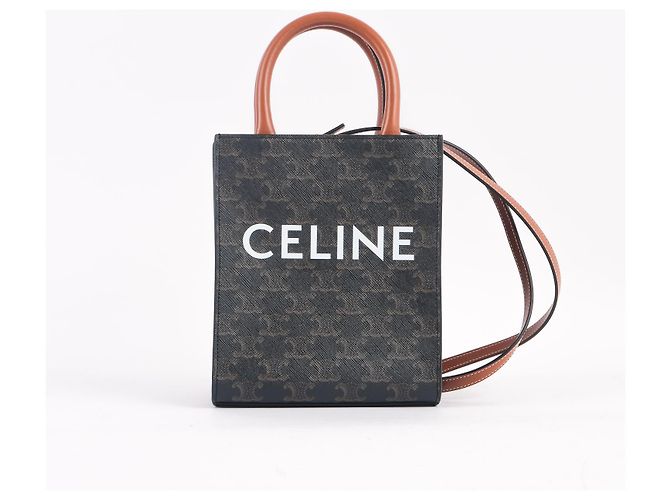 Triomphe Céline CELINE Handtaschen Stoff Kamel - Ansicht 3