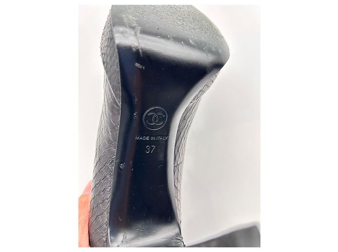 Timeless CHANEL Absätze EU 37 Leder Schwarz - Ansicht 2