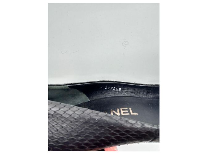 Timeless CHANEL Absätze EU 37 Leder Schwarz - Ansicht 4