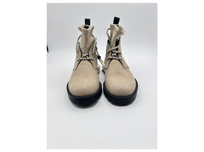 Sneakers DIOR EU 39 in suede Beige - vista 3