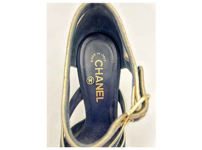 Timeless CHANEL Tacchi EU 39 Tessuto Blu navy - vista 5