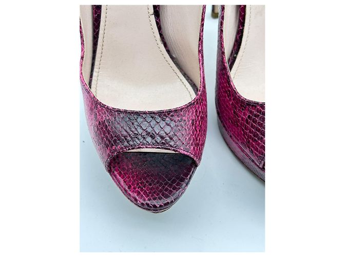 MIU MIU Absätze EU 38.5 Leder Pink - Ansicht 5