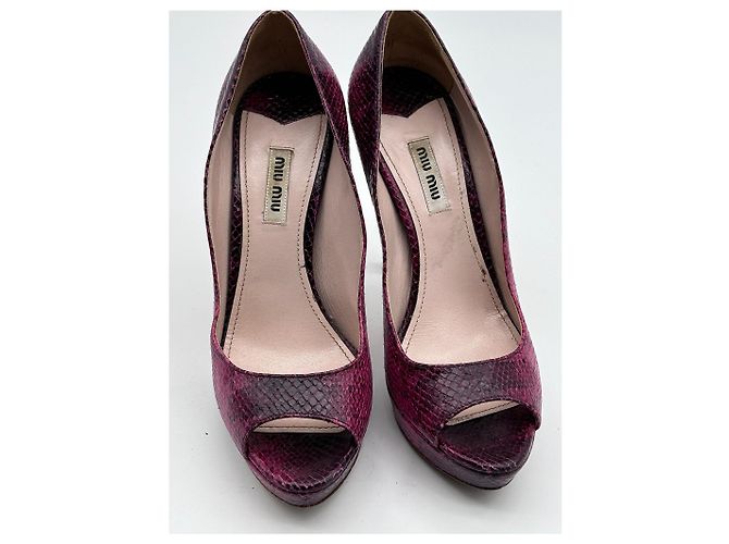 MIU MIU Absätze EU 38.5 Leder Pink - Ansicht 9