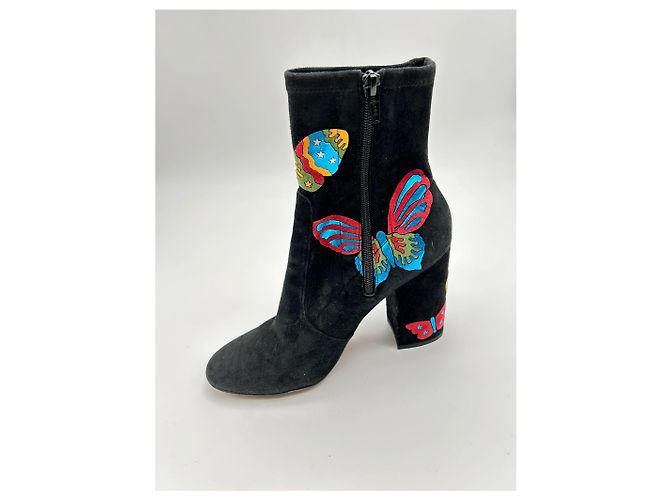 Stivali VALENTINO GARAVANI EU 39 Camoscio Nero - vista 3