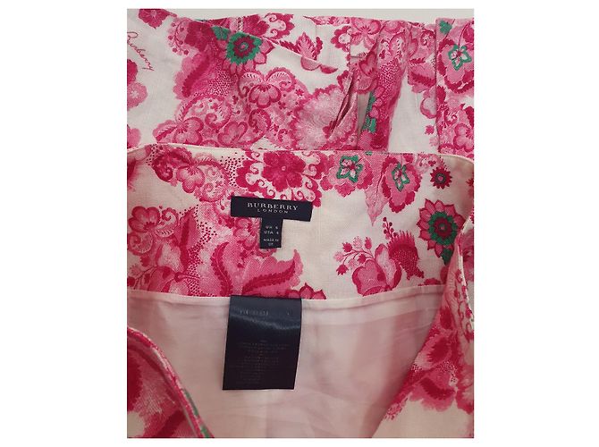 Falda Burberry de lino con flores Multicolor - vista 5