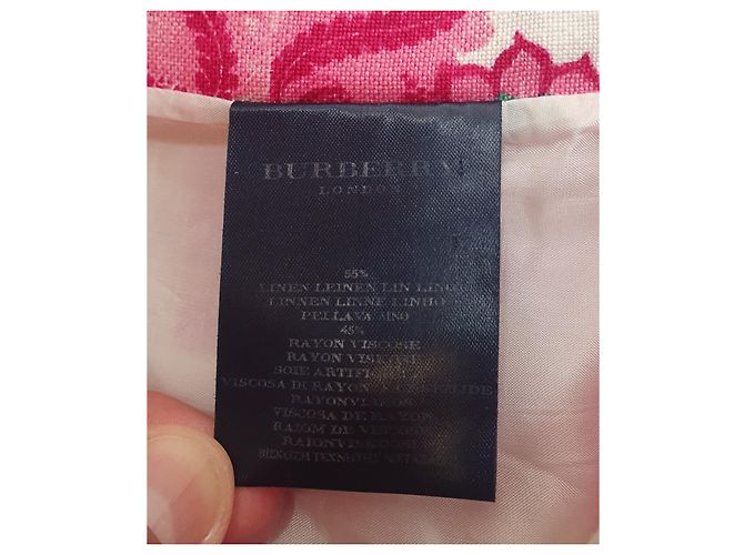 Falda Burberry de lino con flores Multicolor - vista 6