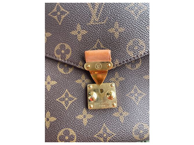 Metis Borsa a mano Louis Vuitton Métis in pelle marrone - vista 8