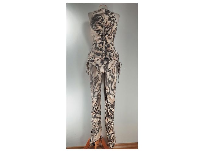 Autre Marque Ensemble Body et Pantalon Materielles Tbilisi Multicolore - vue 4