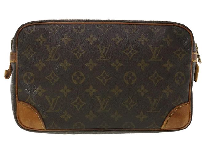 Louis Vuitton Monogram Compiegne 28 Pochette M51845 LV Aut 40466 Monogramma - vista 2