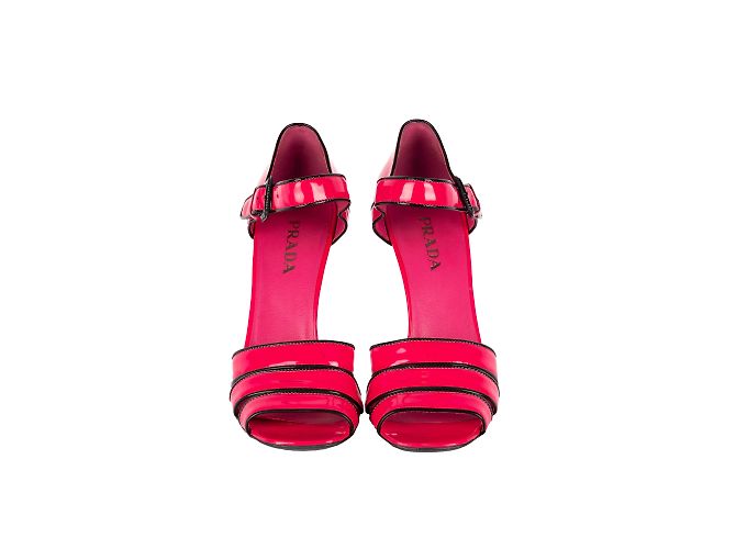 Prada-Sandalen in Pink mit Absatz - Ansicht 2