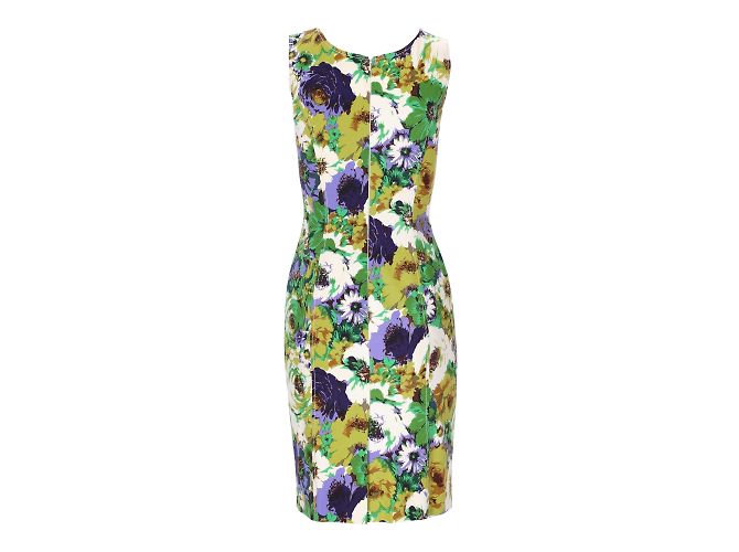 Vestido Flores Verde Sin Mangas Blumarine - vista 2
