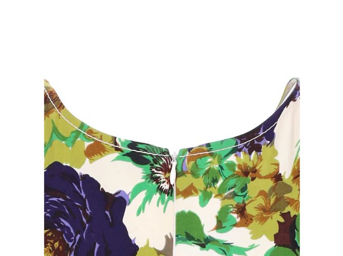 Vestido Flores Verde Sin Mangas Blumarine - vista 4