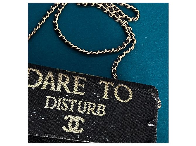 Chanel Rara borsa con paillettes Dare To Disturb Nero - vista 11
