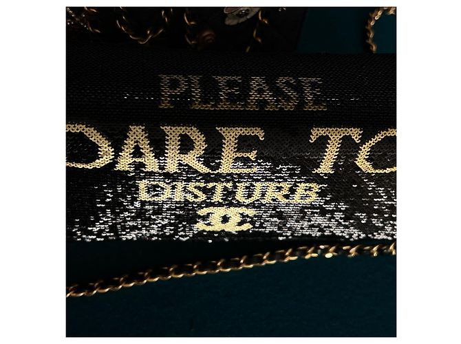 Chanel Rara borsa con paillettes Dare To Disturb Nero - vista 12