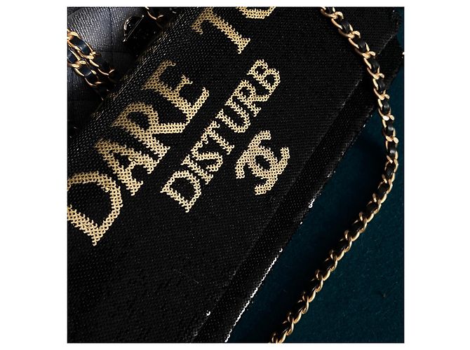 Chanel Rara borsa con paillettes Dare To Disturb Nero - vista 13