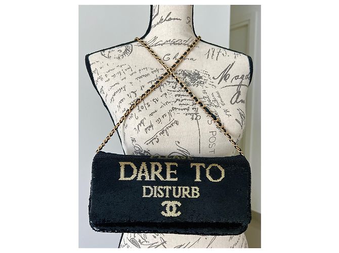 Chanel Rara borsa con paillettes Dare To Disturb Nero - vista 2