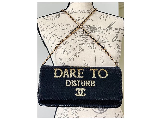 Chanel Rara borsa con paillettes Dare To Disturb Nero - vista 6