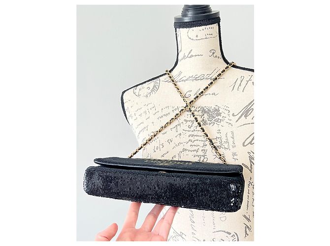 Chanel Rara borsa con paillettes Dare To Disturb Nero - vista 7