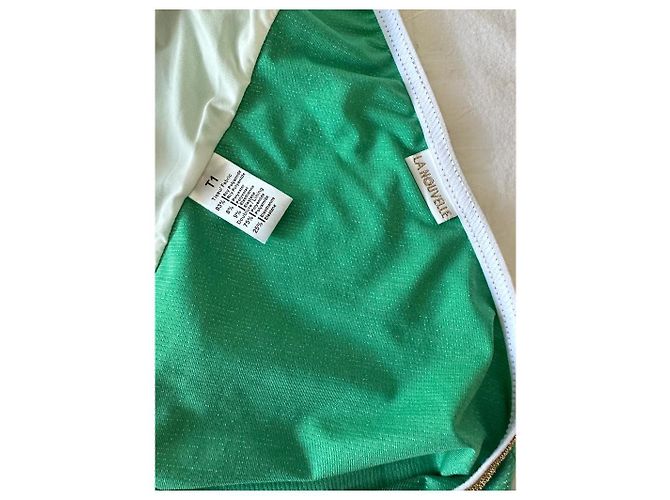 Autre Marque Badebekleidung aus Jersey in Metallic Grün - Ansicht 3